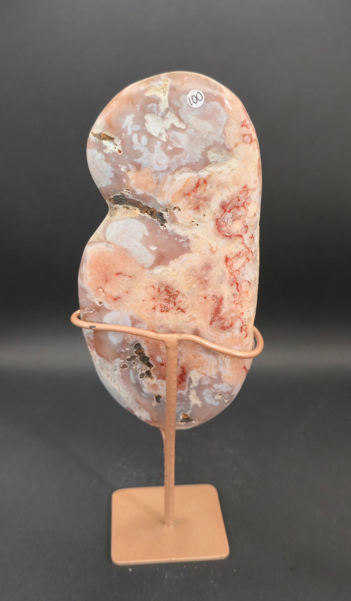Pink Amethyst Slab on Stand