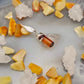 925 Silver & Baltic Amber - Cylinder Pendant