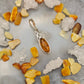925 Silver & Baltic Amber - Celtic Pendant (Cognac)