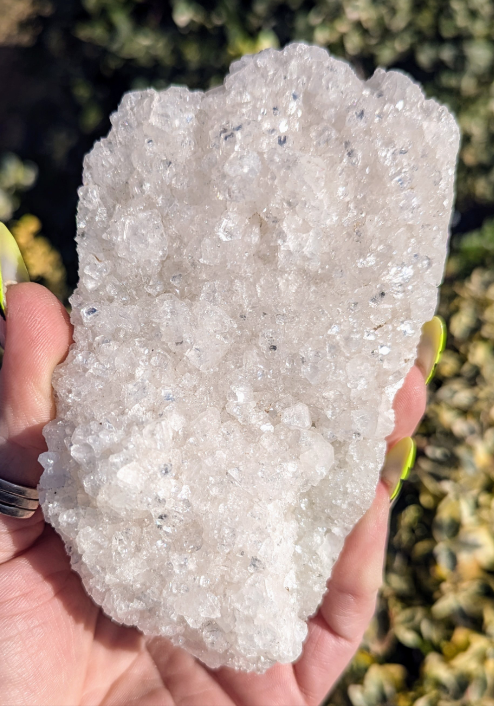 White Apophyllite Free Standing Cluster