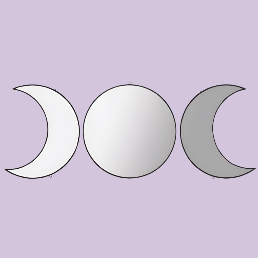 Triple Moon Mirror Set