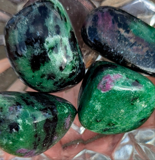 Ruby in Zoisite Tumble