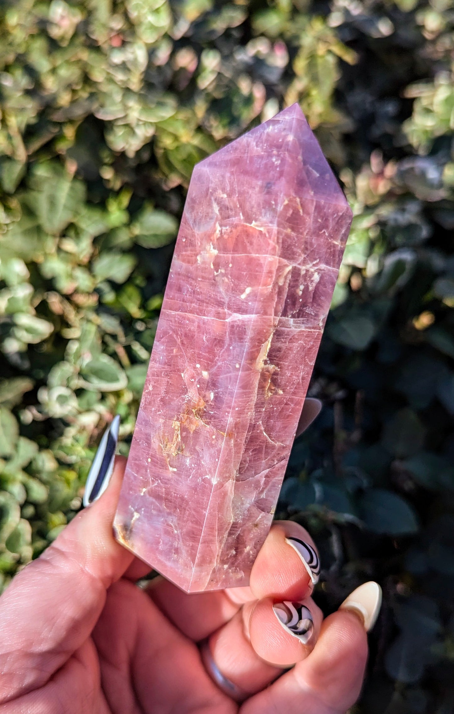 Lavender Rose Quartz Tower (High Grade)