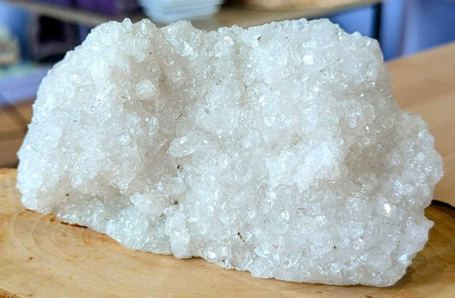 White Apophyllite Free Standing Cluster