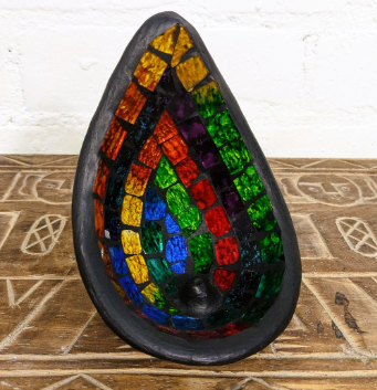 Mosaic Glass Incense Burner