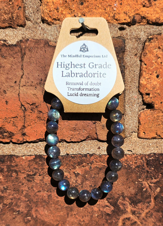 Labradorite 8mm Crystal Bracelet