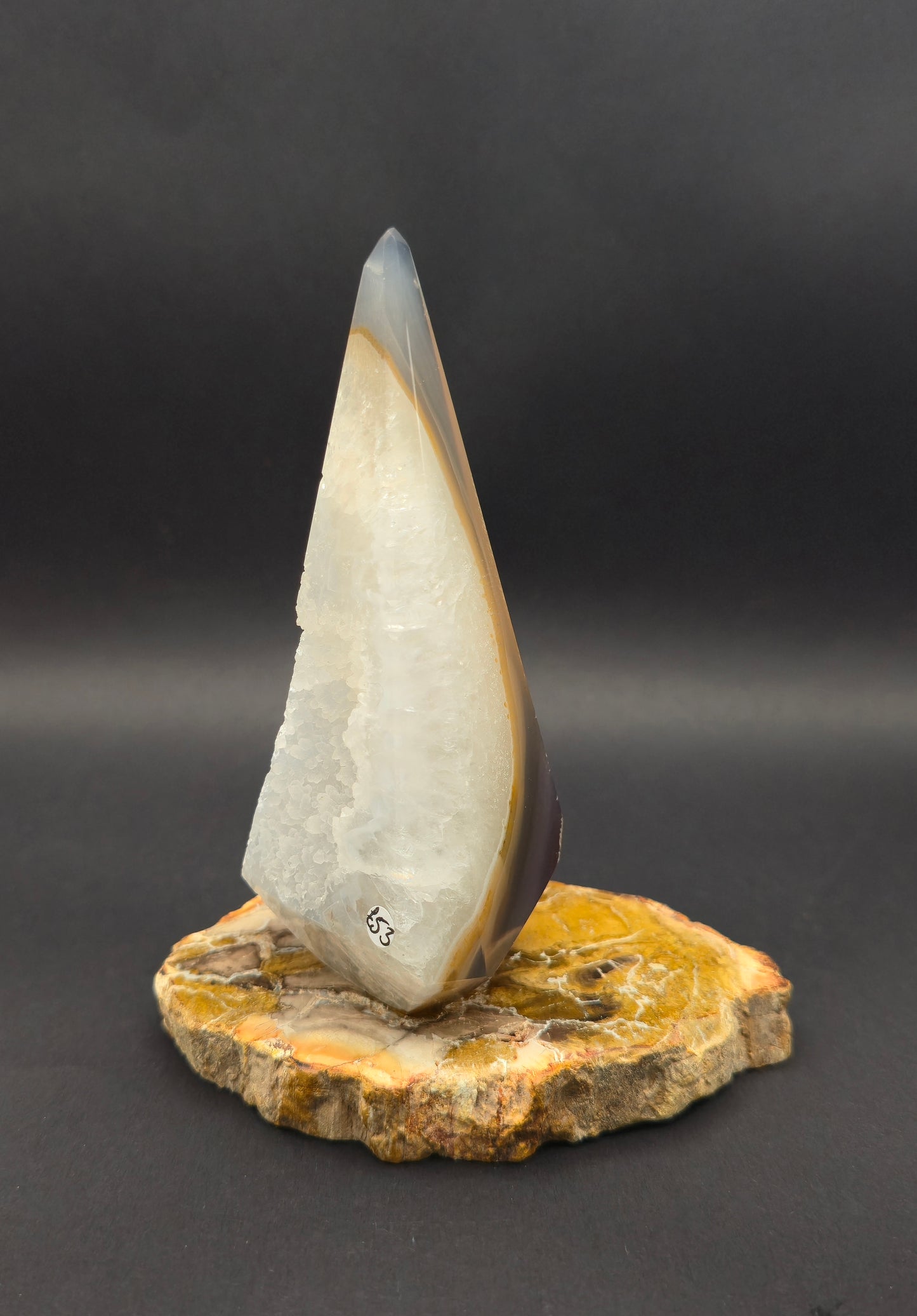 Agate Diamond with Druzy Pocket