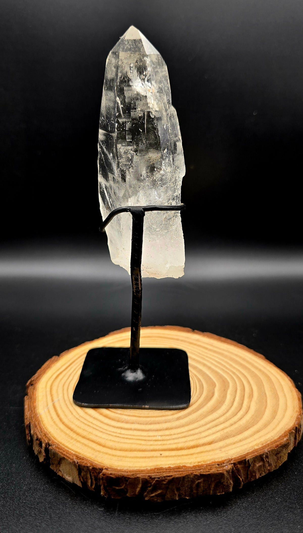 Lemurian Clear Quartz on stand