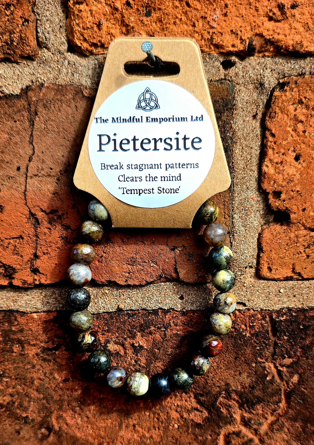 Pietersite 8mm Crystal Bracelet
