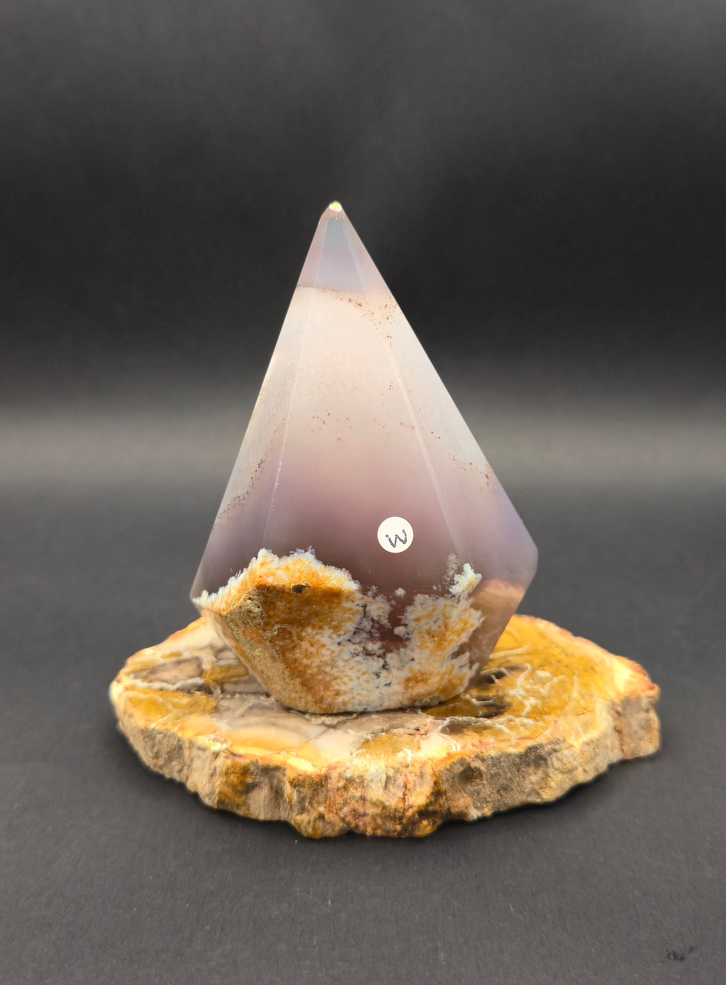 Agate Diamond with Druzy Pocket