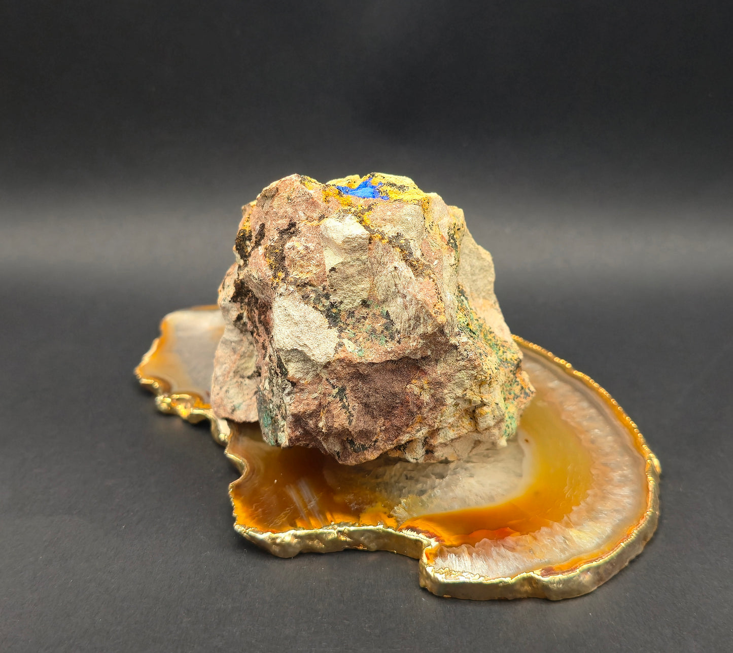 Crystallised Azurite with Malachite