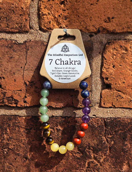 7 Chakra 8mm Crystal Bracelet