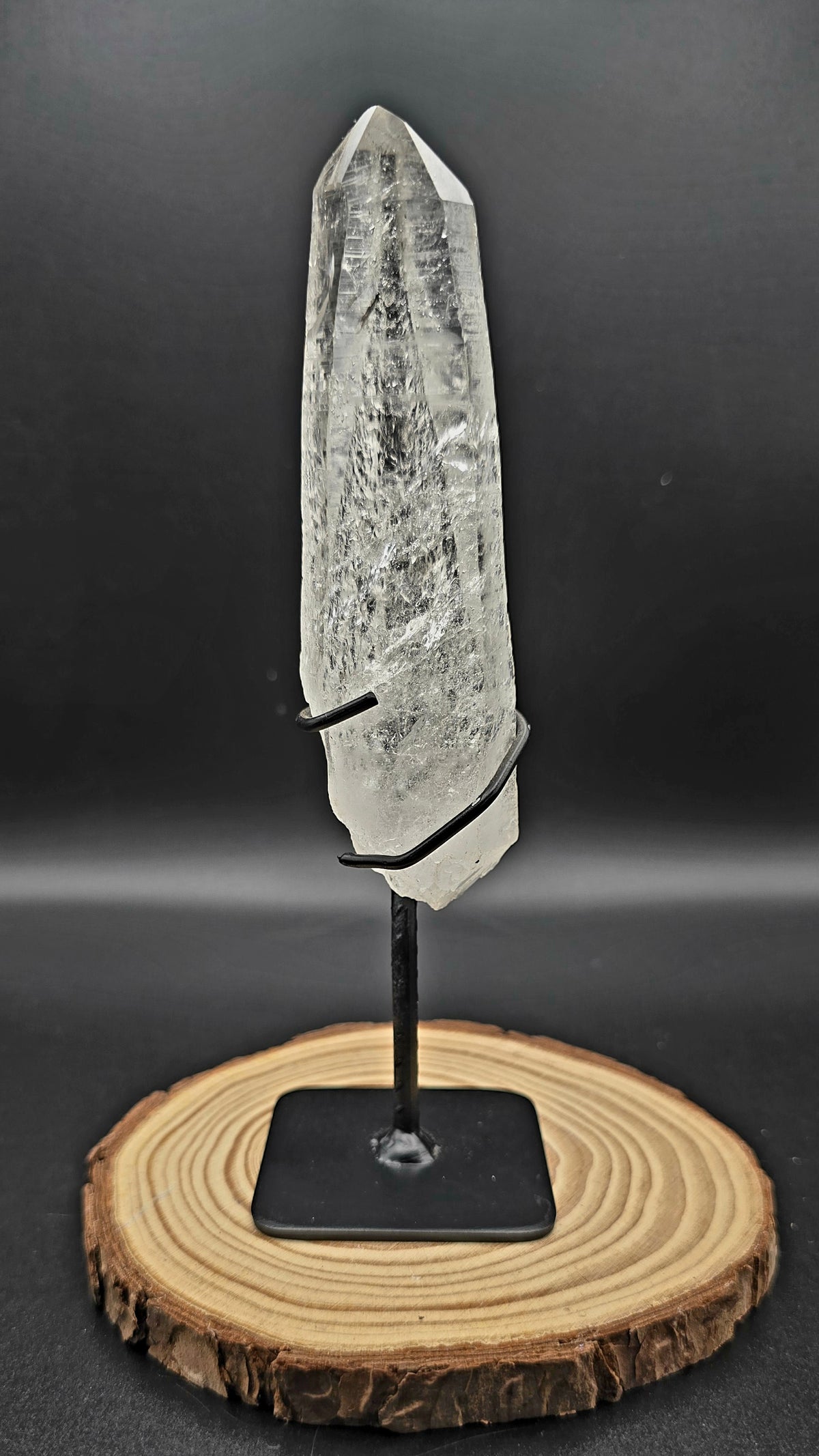 Lemurian Clear Quartz on Stand