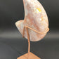 Pink Amethyst Moon on Stand