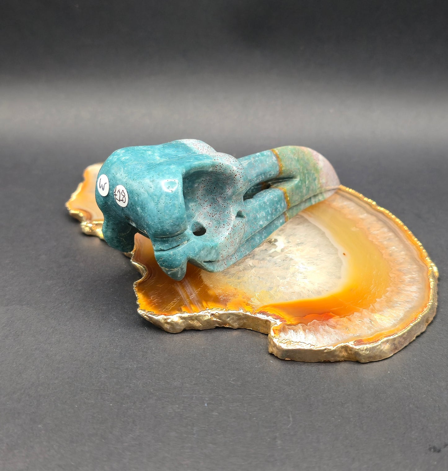 Ocean Jasper Raven Skull