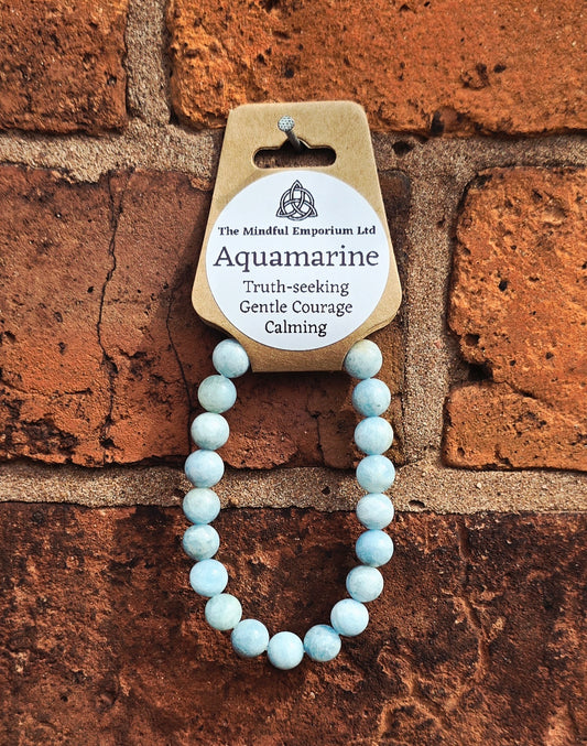 Aquamarine 8mm Bracelet