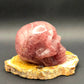 Strawberry Quartz Skull