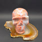 Pink Agate Skull
