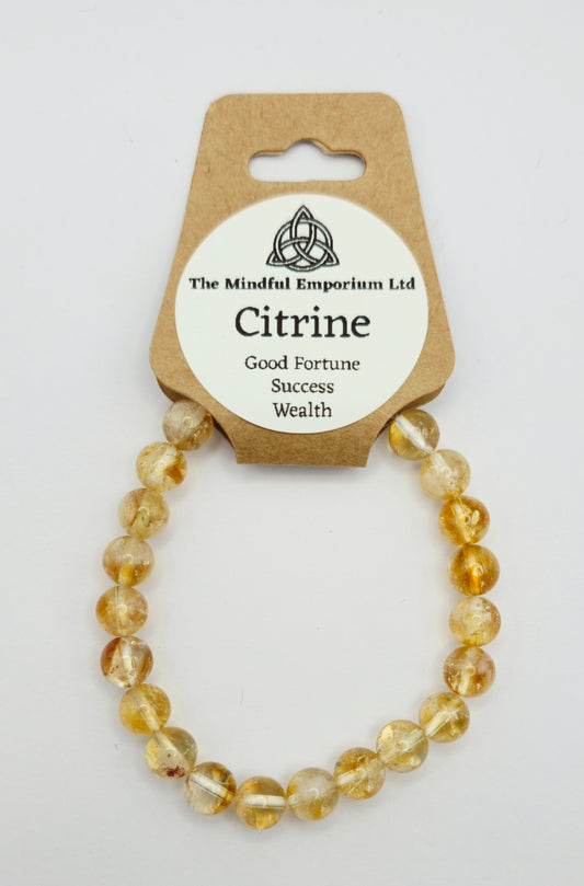 Citrine 8mm Bracelet