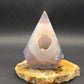 Agate Diamond with Druzy Pocket