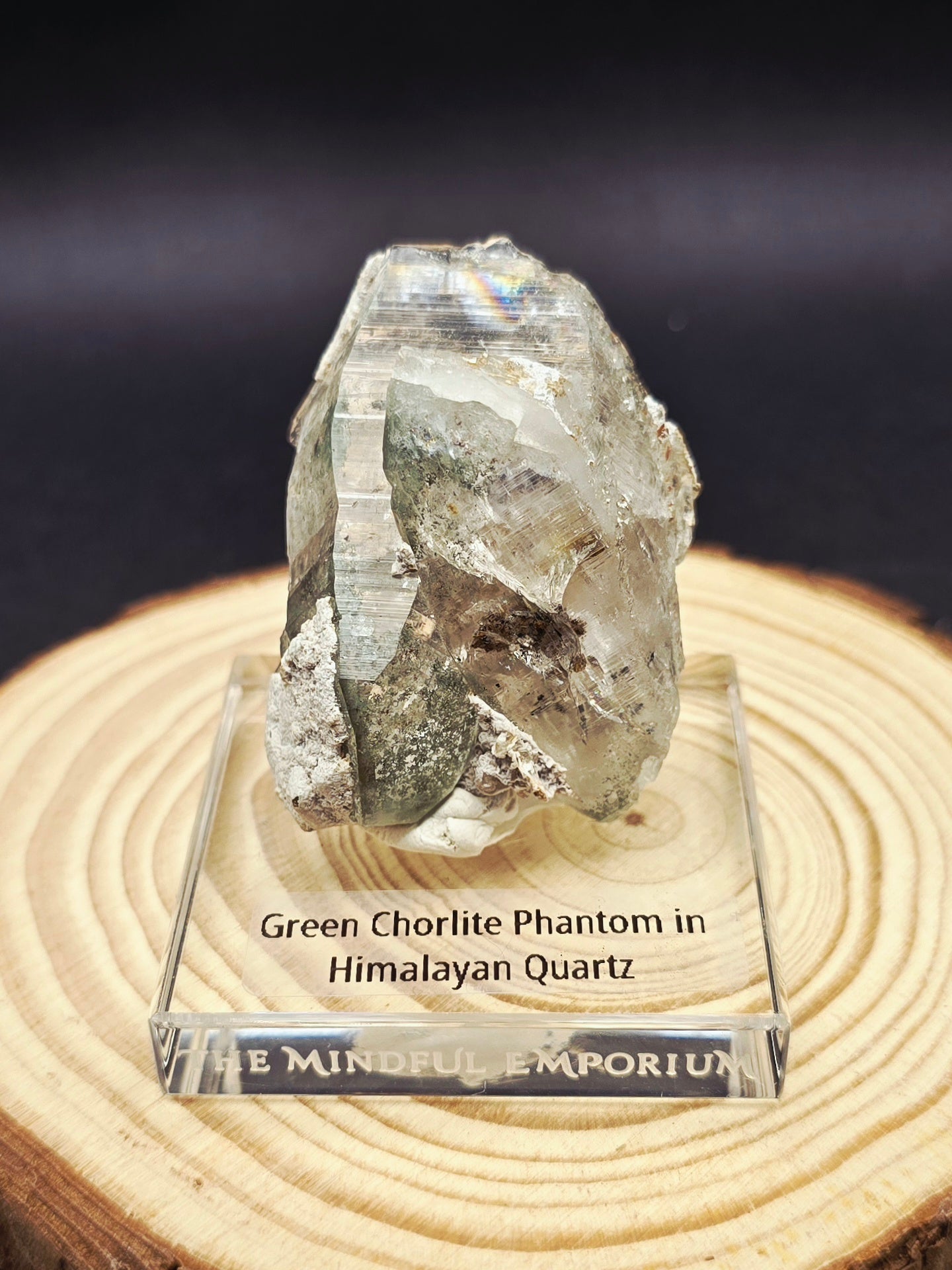 Green Chlorite Quartz (phantom) Specimen