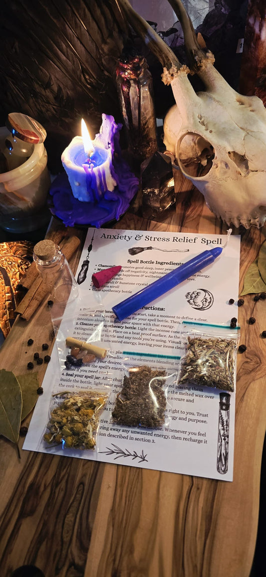 Anxiety & stress relief spell kit