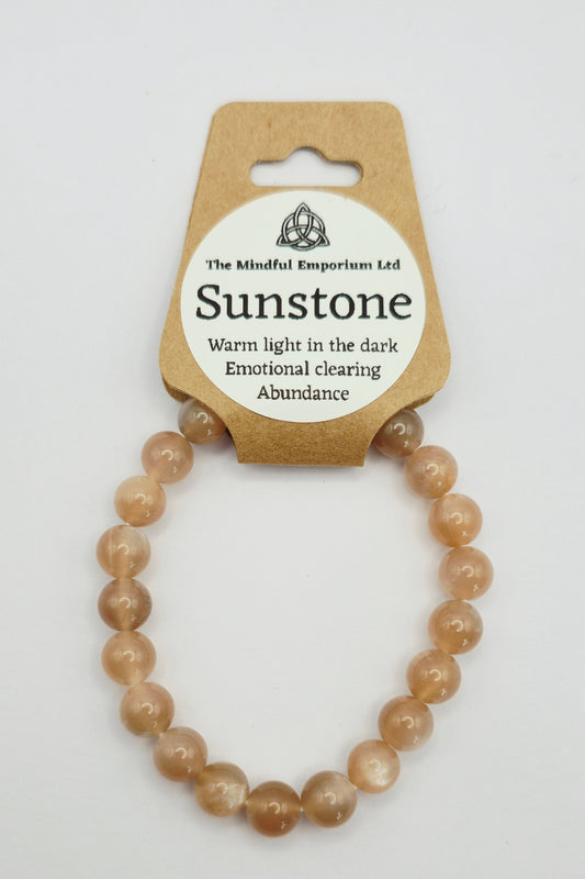 Sunstone 8mm Bracelet