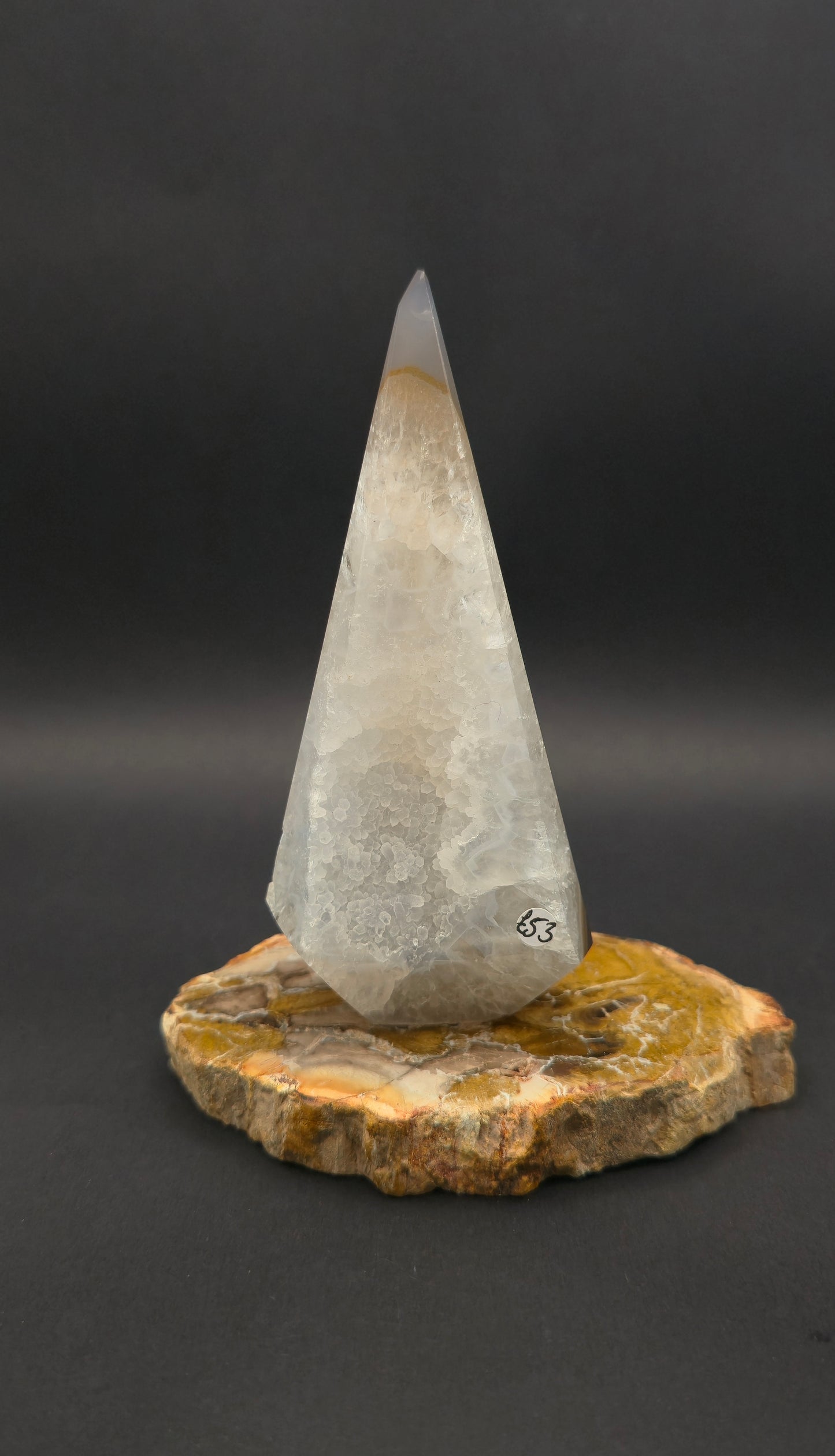 Agate Diamond with Druzy Pocket