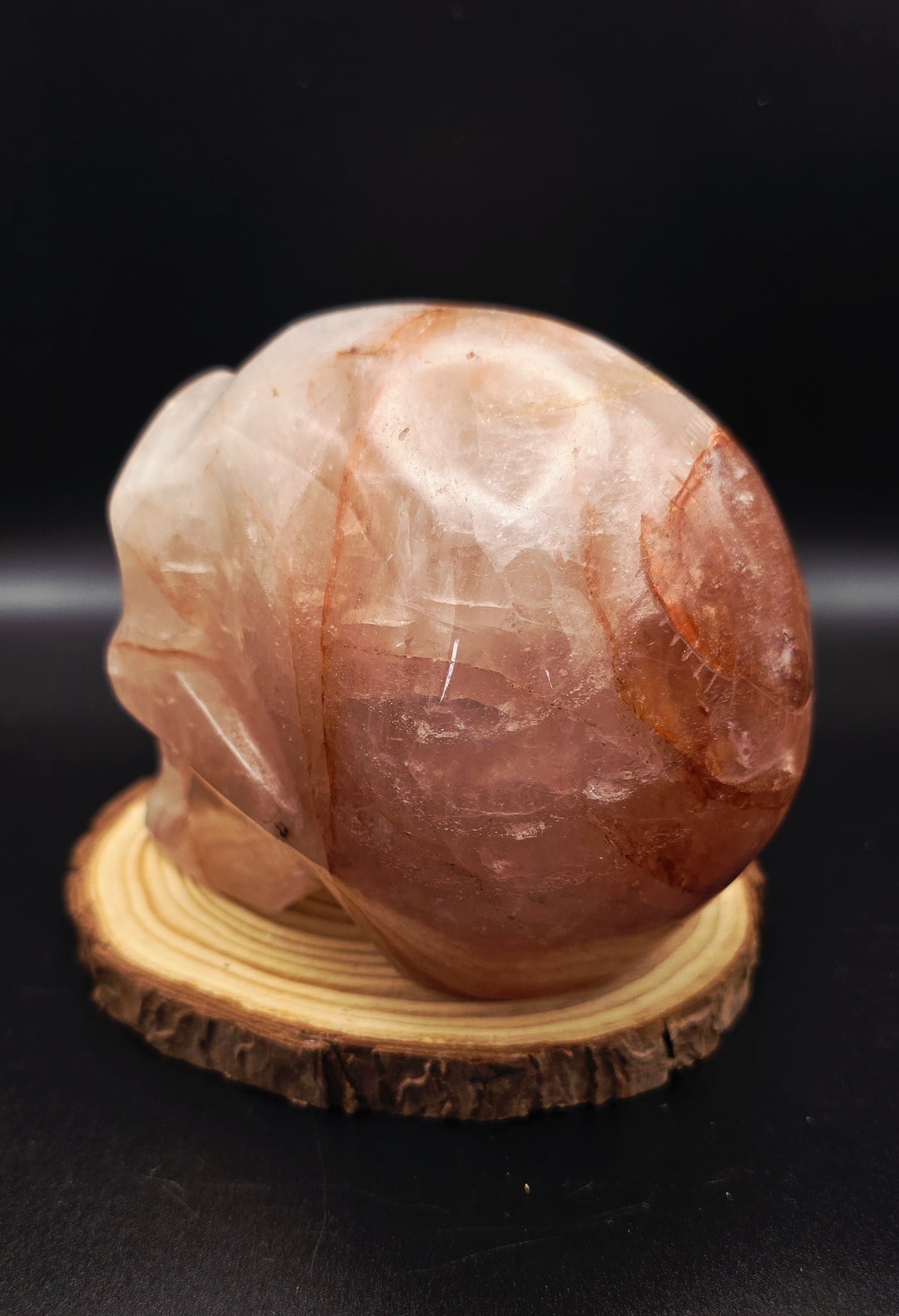 Fire Quartz Skull