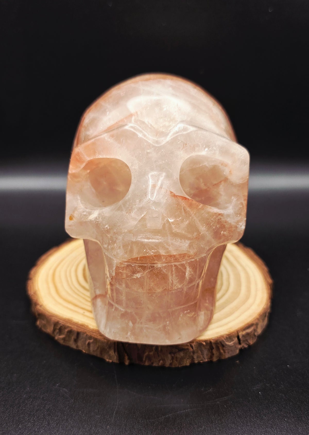 Fire Quartz Skull