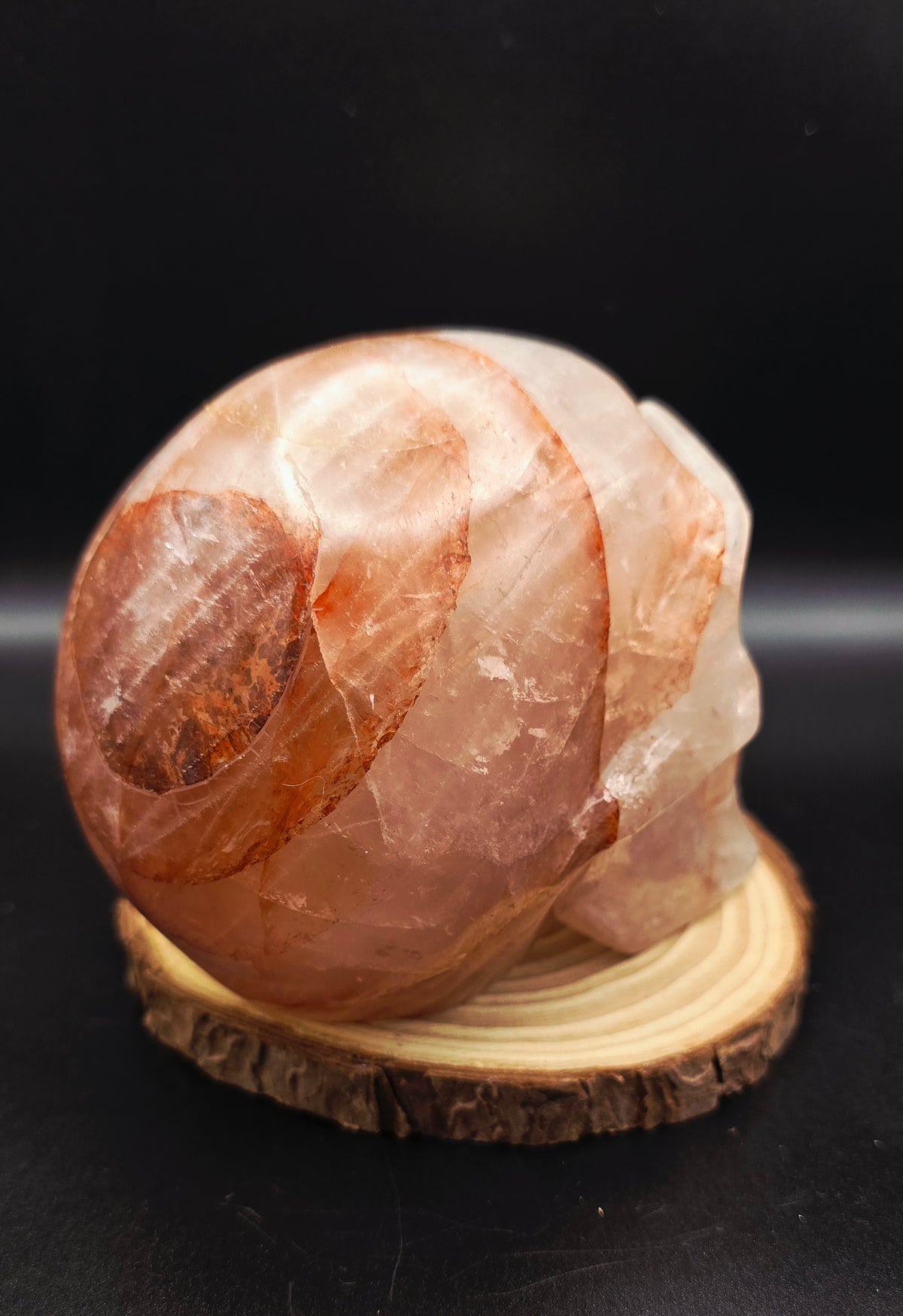 Fire Quartz Skull