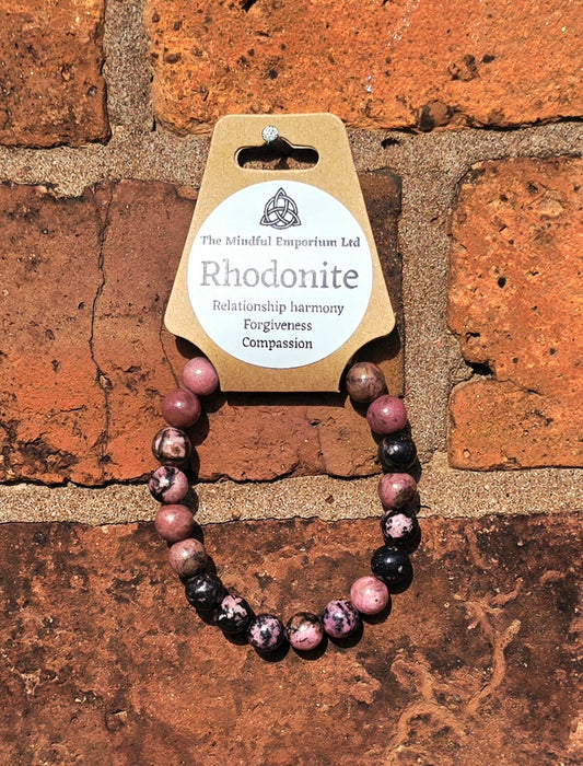 Rhodonite 8mm Bracelet