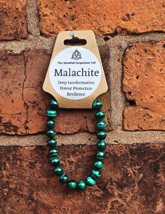 Malachite 8mm Crystal Bracelet