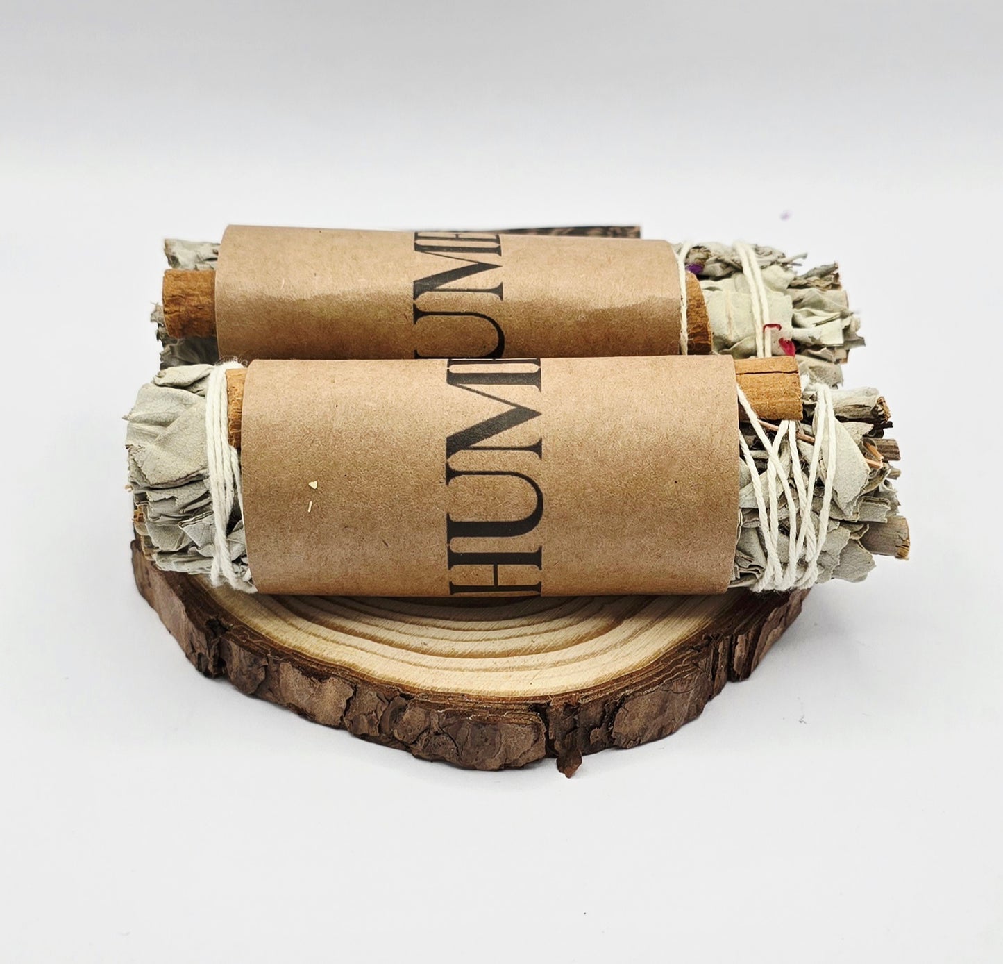 10cm White Sage & Cinnamon Smudge Stick