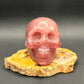 Strawberry Quartz Skull