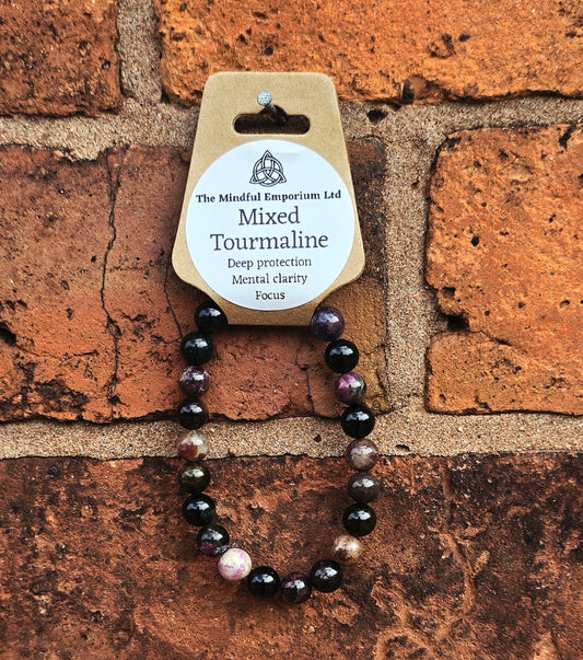 Mixed Tourmaline 8mm Bracelet