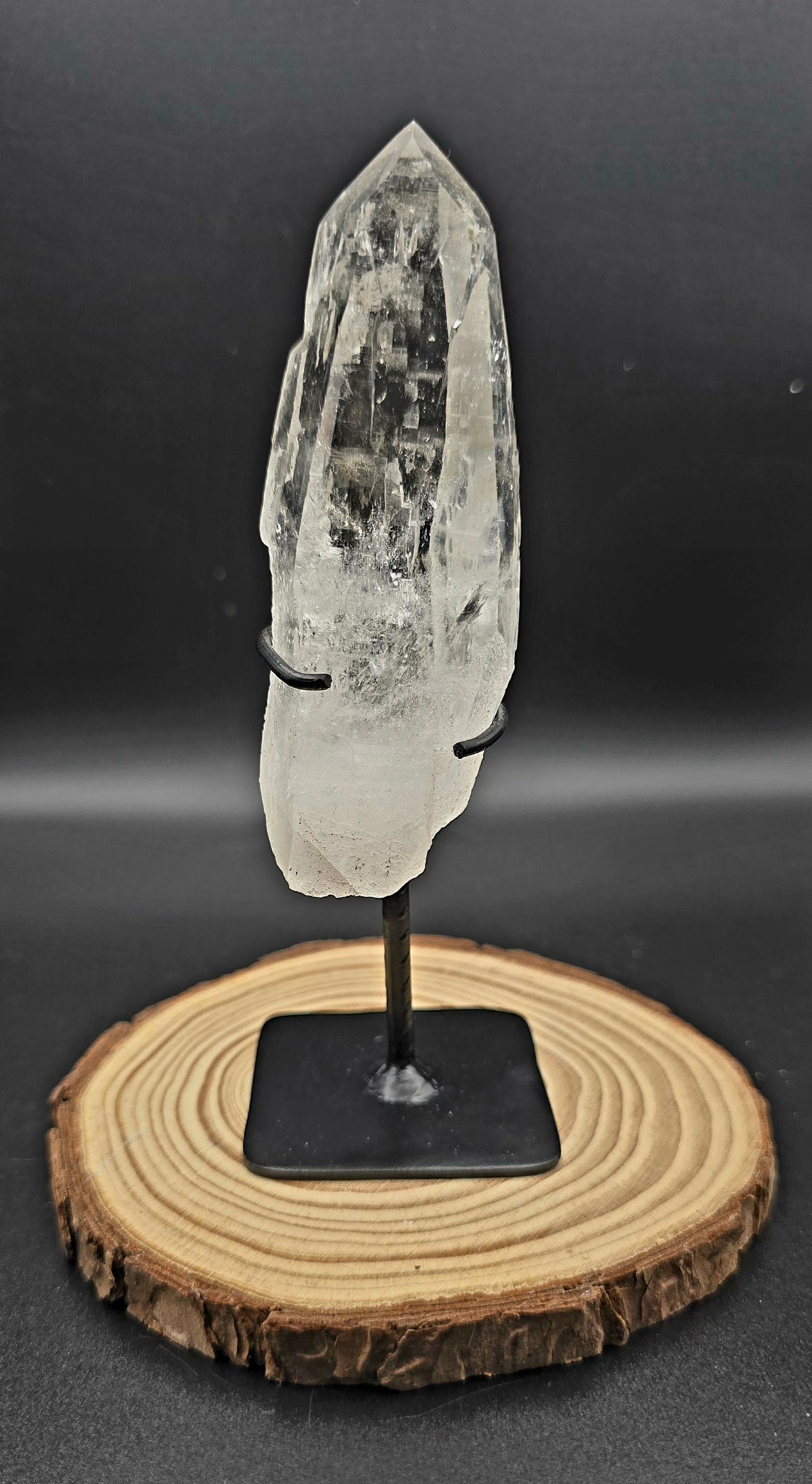 Lemurian Clear Quartz on stand