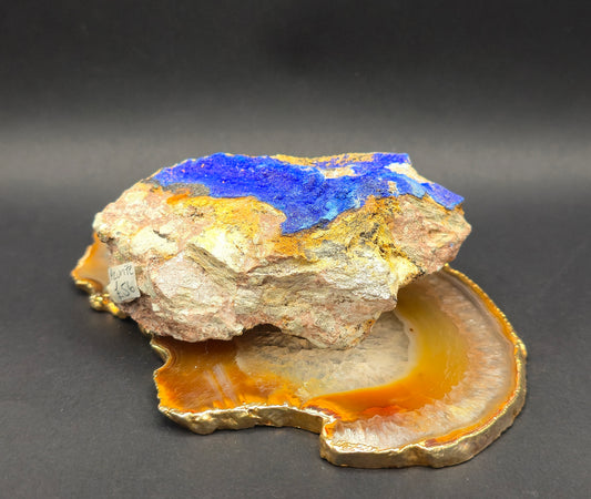 Crystallised Azurite with Malachite