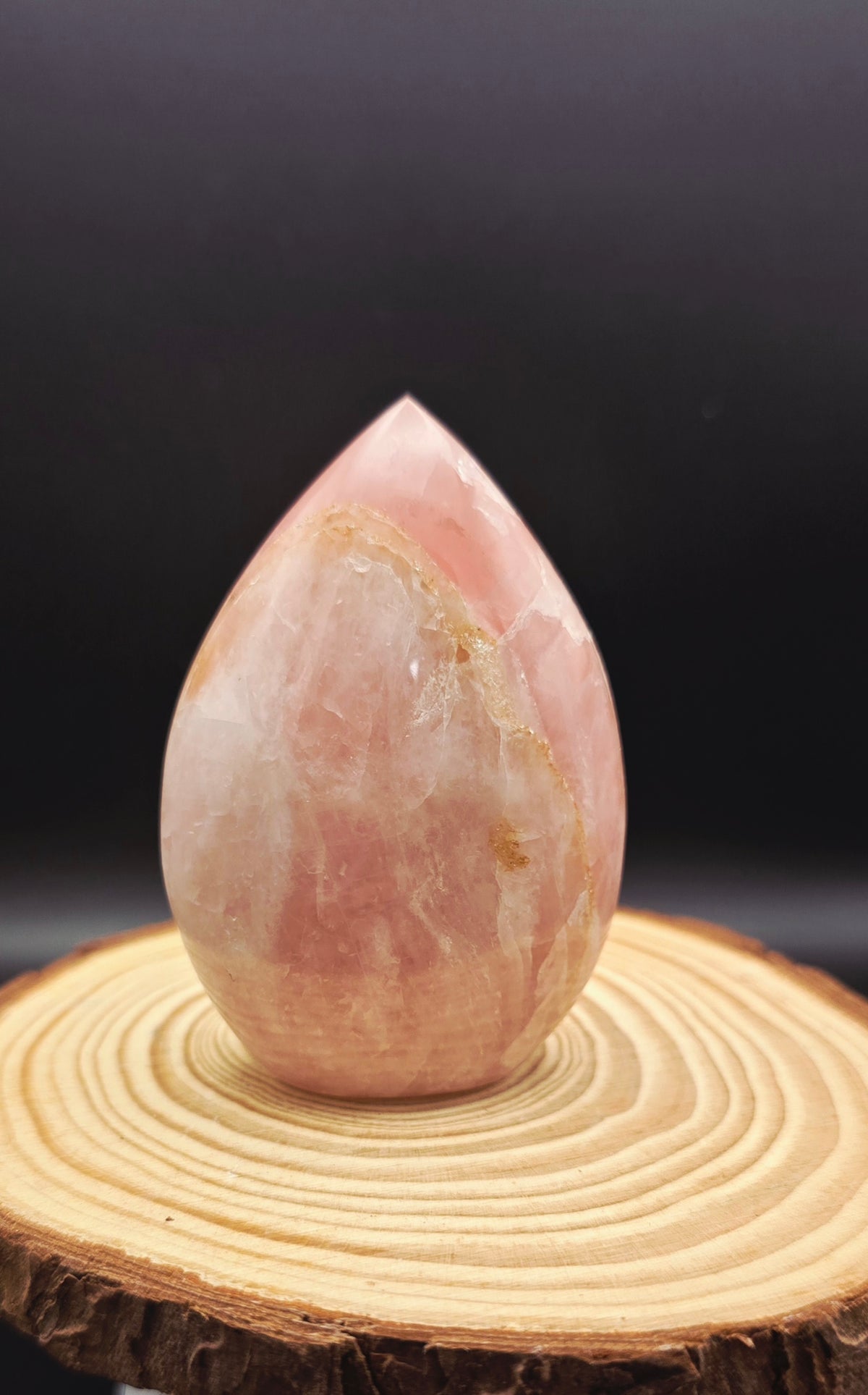 Rose Quartz Flame Freeform