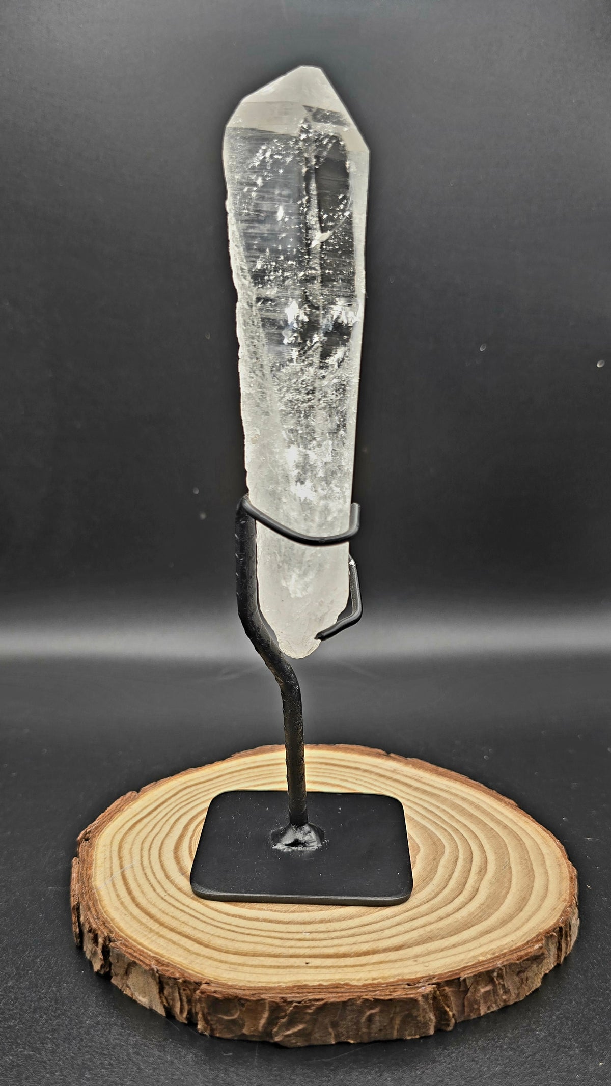 Lemurian Clear Quartz on Stand