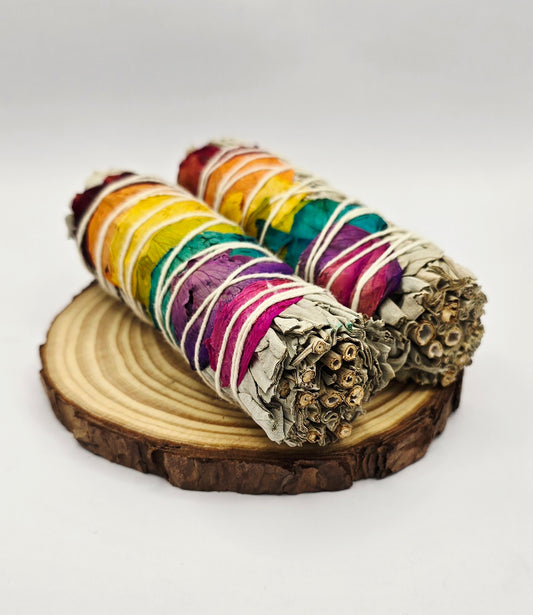 10cm 7 Chakra Smudge Stick