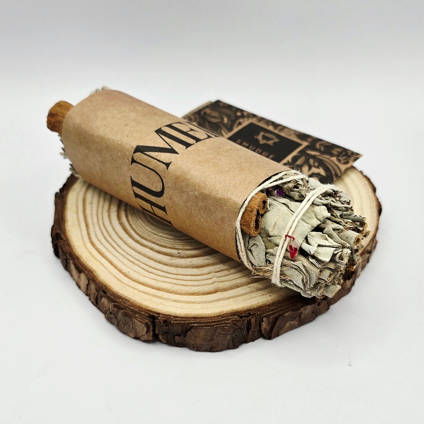 10cm White Sage & Cinnamon Smudge Stick