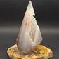 Agate Diamond with Druzy Pocket