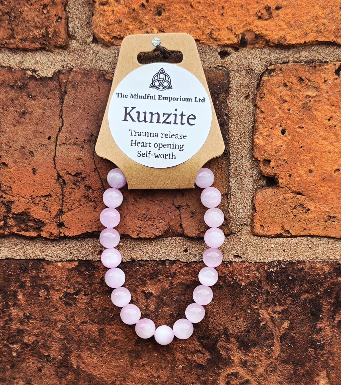 Kunzite 8mm Crystal Bracelet