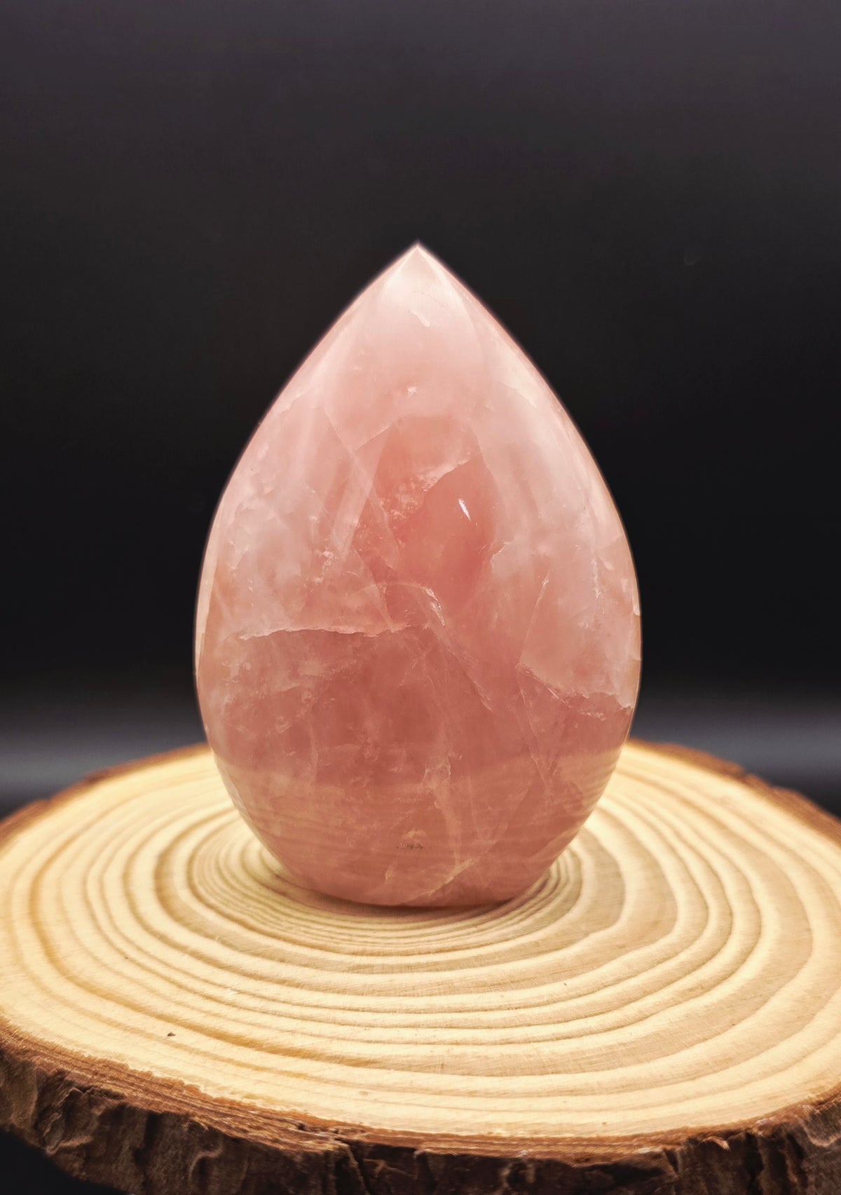 Rose Quartz Flame Freeform