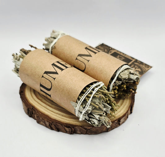 10cm White Sage & Rosemary Smudge Stick