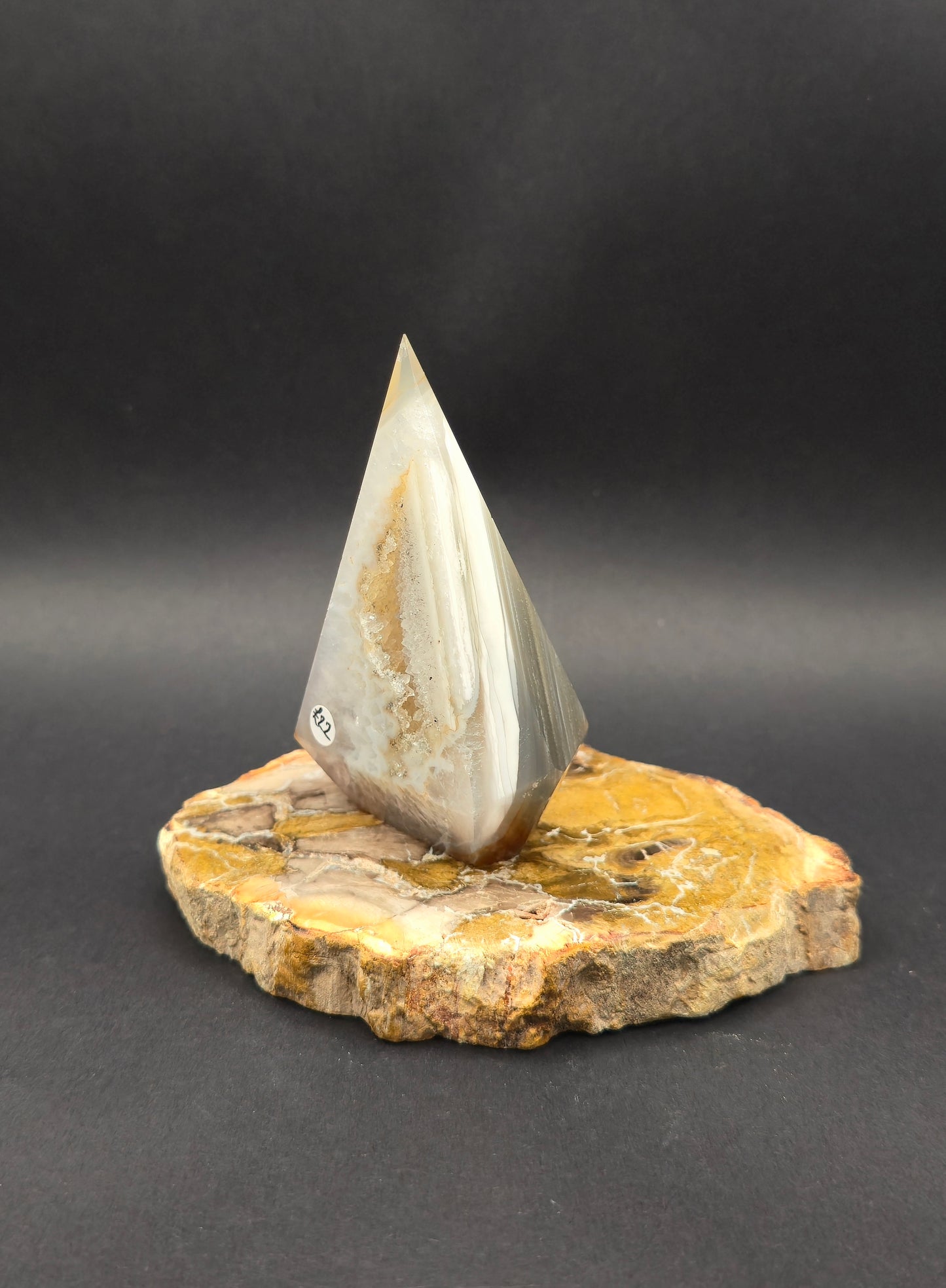 Agate Diamond with Druzy Pocket