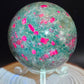 Ruby in Fuchsite Sphere (UV Reactive)