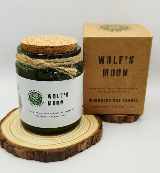 Green Man Wolf's Moon Soy Wax Candle
