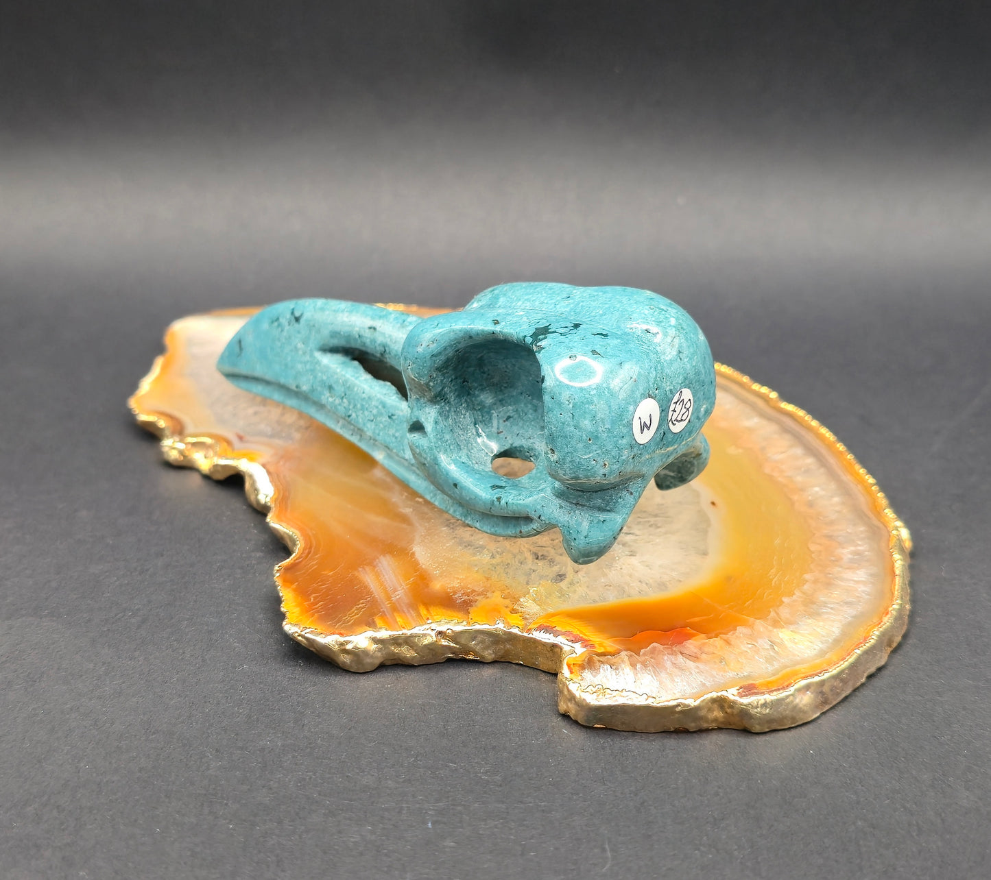 Ocean Jasper Raven Skull